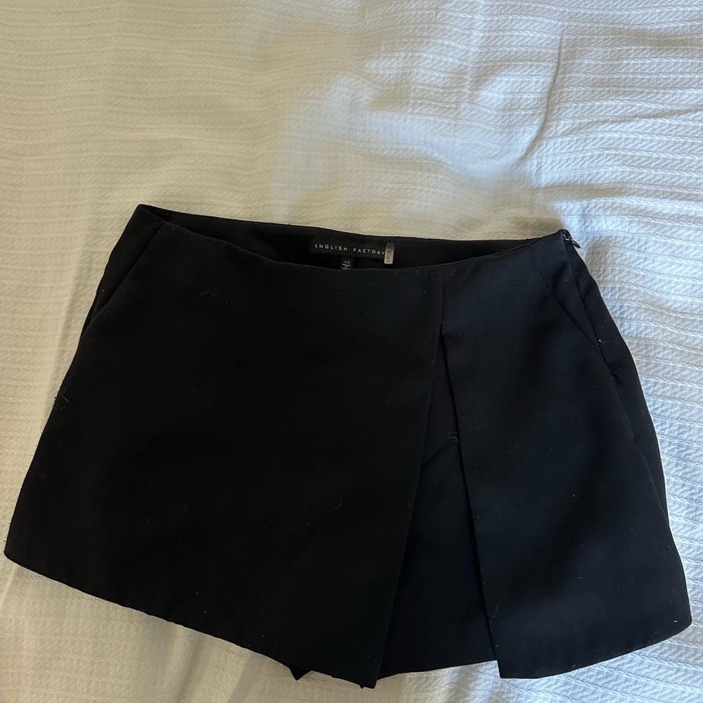 English Factory Black Mini Skirt